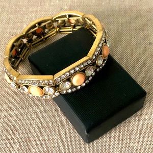 J. Crew Elastic Gold Bracelet